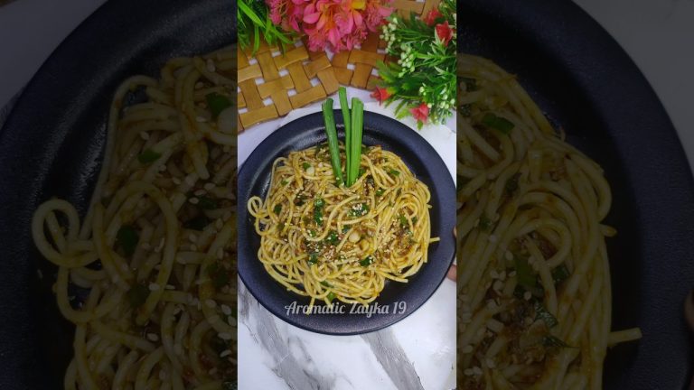 10 min Spaghetti Pasta recipe 🍝 | Harissa suace spaghetti | easy spaghetti#cooking#pastarecipe