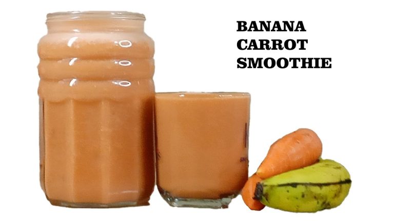 CREAMY BANANA CARROT SMOOTHIE + HEALTH BENEFITS || uncover the secret ingredient 😋|| so refreshing