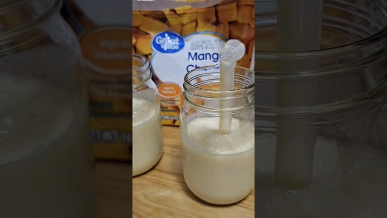 The Best Mango Smoothie #foryou #Fruit #tutorial