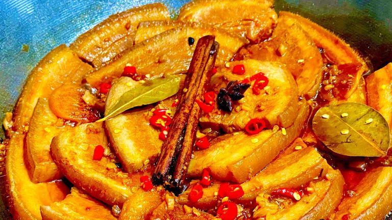 ASIAN COOKING/ Melt In Your Mouth Braised Pork Belly Strips Recipe/ SUPER EASY RECIPE