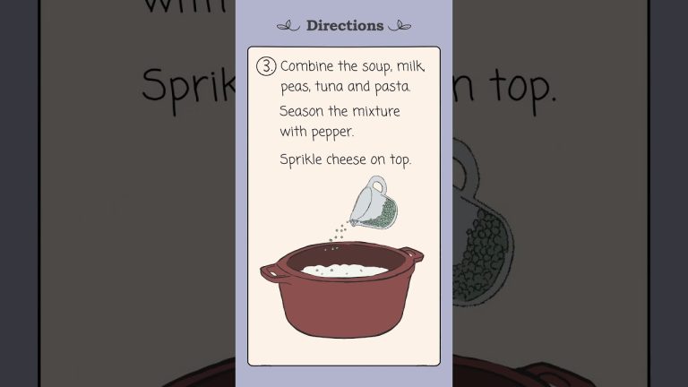 Budget Meal Idea – Tuna Casserole Pasta Bake #animation #seafood #recipe