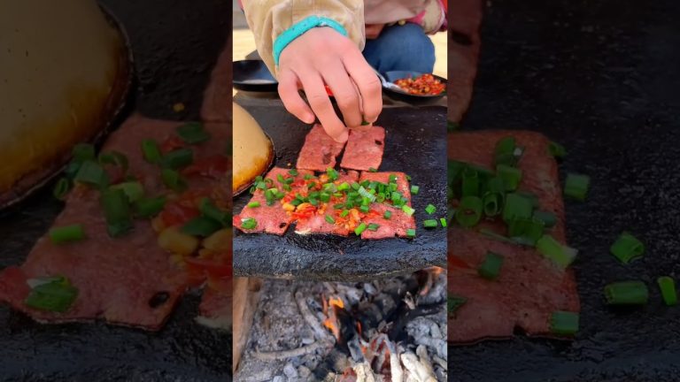 Chinese Burger BBQ ham slices