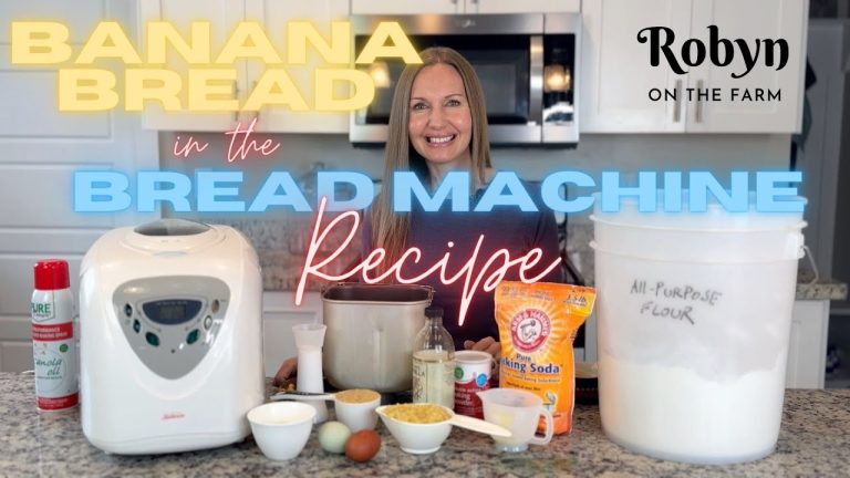 EASY Bread Maker Machine BANANA BREAD Recipe 🍌🍞 Quick Bread in Bread Machine! #bananabread