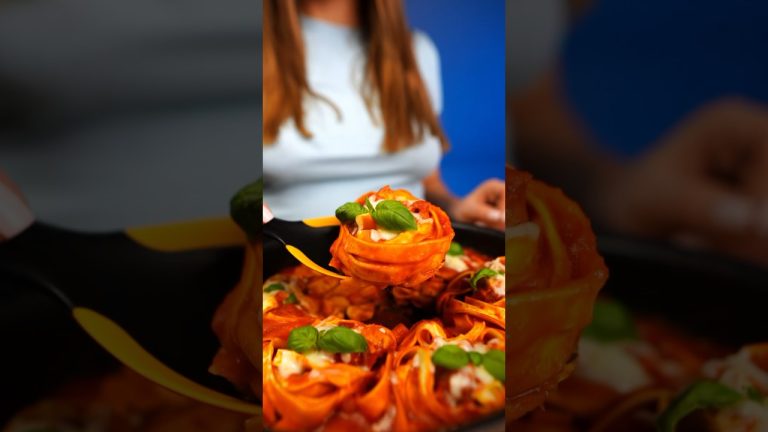 KOSZYCZKI MAKARONOWE?! #przepisy #makaron #spaghetti #obiad #reklama #kuchnialidla