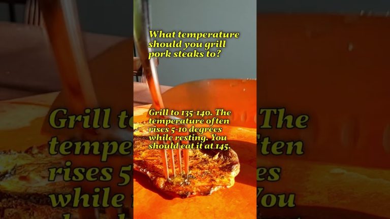 What Temperature Should You Grill A Pork Steak