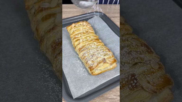 🤍🍫 RETTANGOLO di PASTA SFOGLIA al DOPPIO CIOCCOLATO…MAMMA MIA🤤 #Shorts