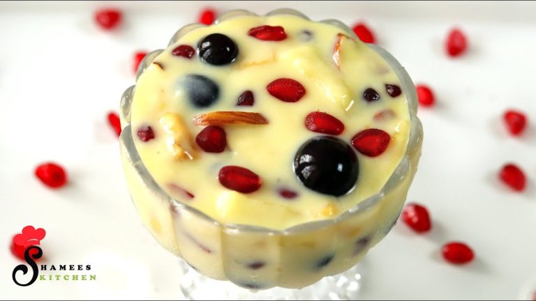 Fruit Custard Recipe | Mixed Fruit Custard | Healthy Dessert Recipe | Fruit Salad With Custard