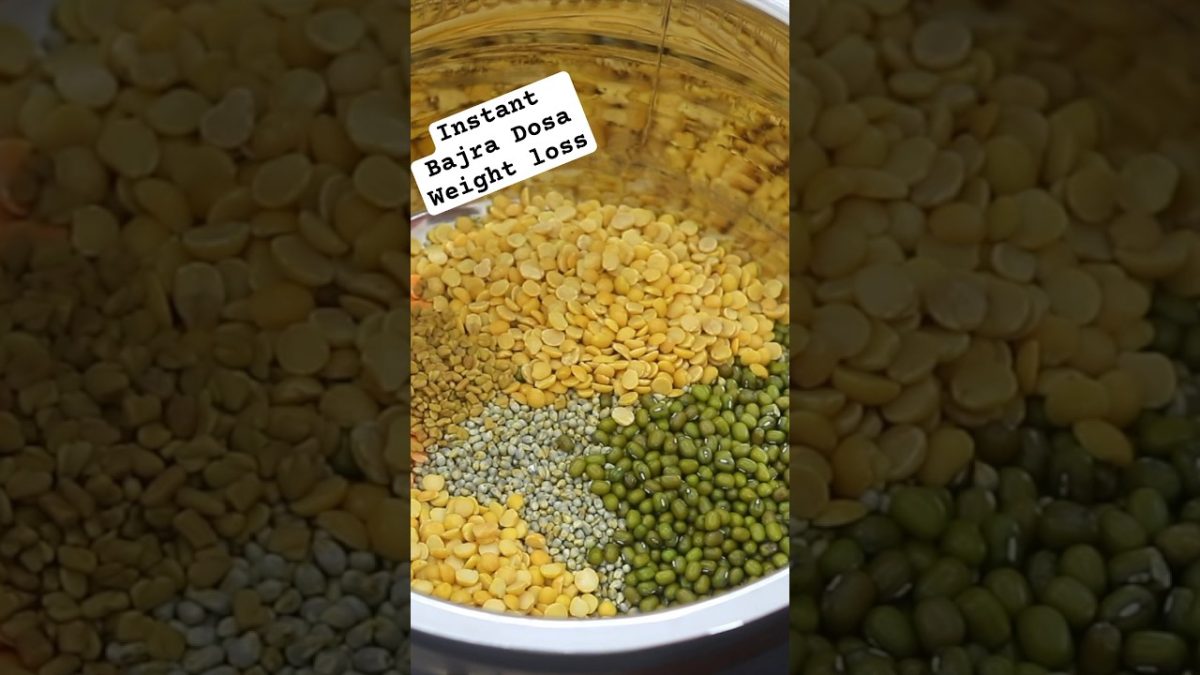 Instant Bajra Dosa – Healthy Millet Recipes For Weight Loss #shorts