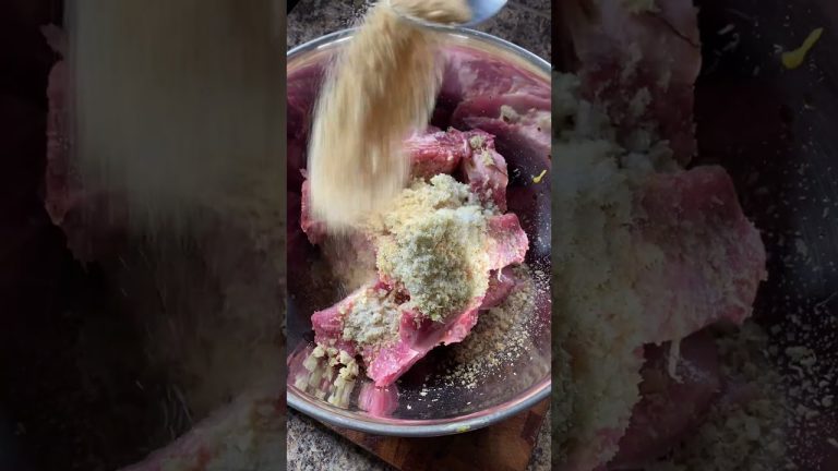 6 ingredients. 1 air fryer. The math checks out … these ribs are easy and tasty.