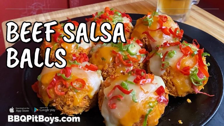 BBQ Beef & Cheese Salsa Balls