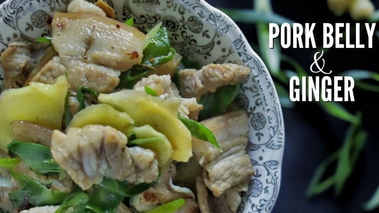 HMONG FOOD RECIPES | Pork & Ginger Stir-Fry, Hmong Party Classic, Nqaij Npua Nrog Qhiav, Hmong ASMR