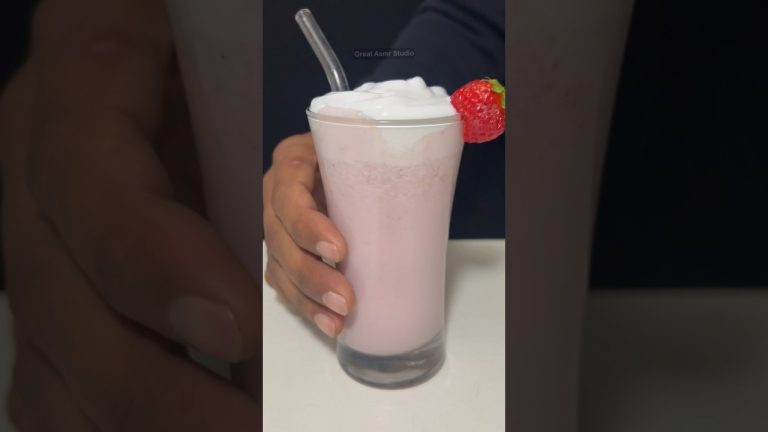 Strawberry milkshake #shorts