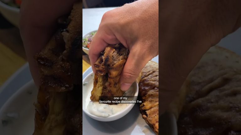 Arayes – Palestinian Meat Pockets 🇵🇸 they taste incredible!! #healthyfood #weightloss #highprotein