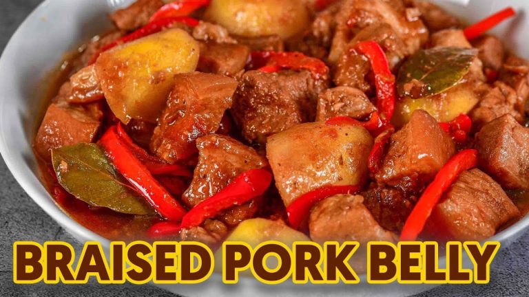 How to Cook Braised Pork Belly | Parang Adobong Baboy na Maraming Sahog, Sarap!