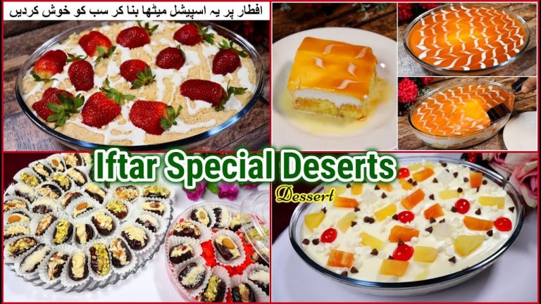 4 Delicious Ramadan Special Dessert Recipes | Cold Dessert For Iftar | Quick & Easy Desserts 2024