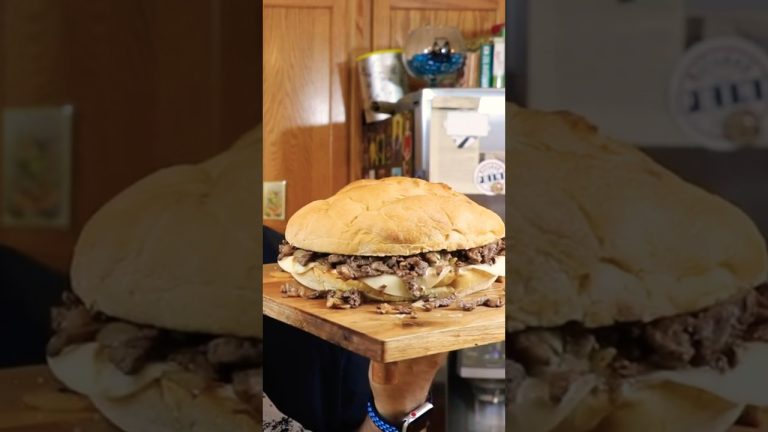 HUGE! 3 POUND TORTA! #Shorts #Torta #SteakTorta #GiantTorta #BlackstoneGriddle