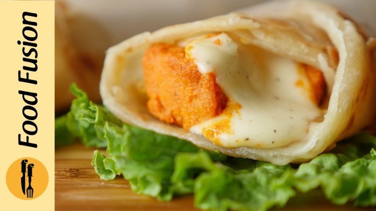 Chicken Cheese Paratha Roll Recipe By Food Fusion