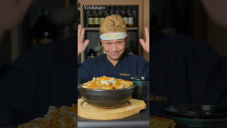 人生で一度やってみたかった！【鰆（サワラ）フライ丼】土鍋まるごと丼ぶりでたまら～ん♪ #shorts #japan #fish