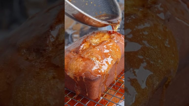 CARAMEL BANANA LOAF CAKE #shorts