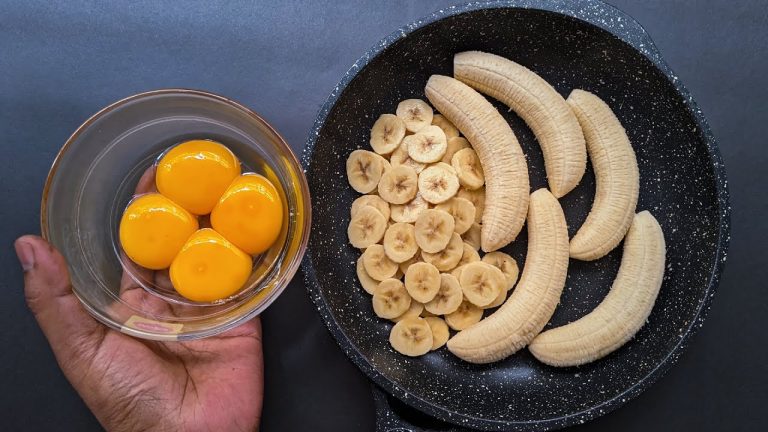 Just Add Eggs With Bananas Its So Delicious / Simple Breakfast Recipe / Healthy Cheap & Tasty Snacks