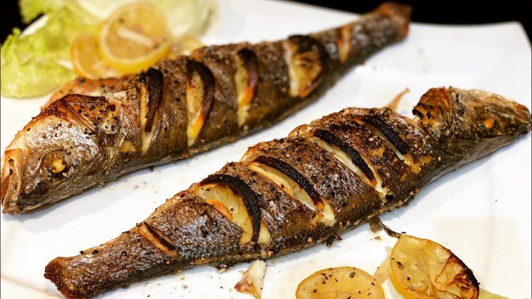 Baked Fish || Whole Fish Bake || Baked Sea Bass || Healthy Fish Recipe || Easy Baked Fish || Seafood