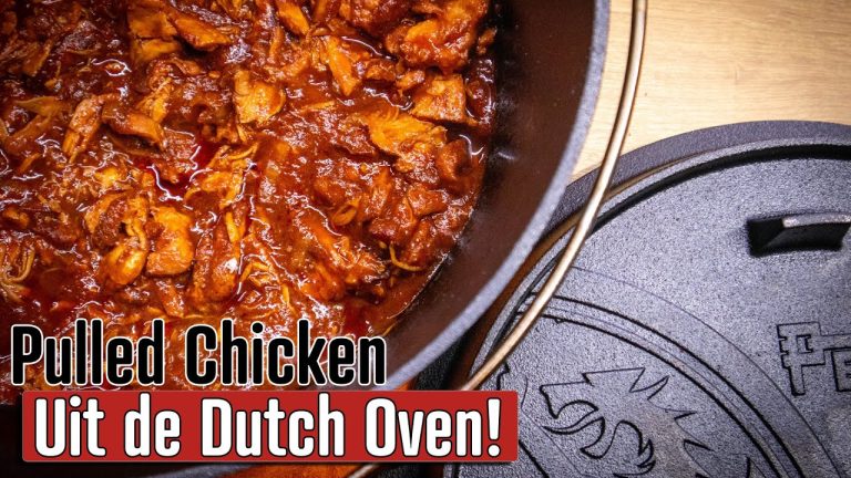 Pulled Chicken uit de Dutch Oven