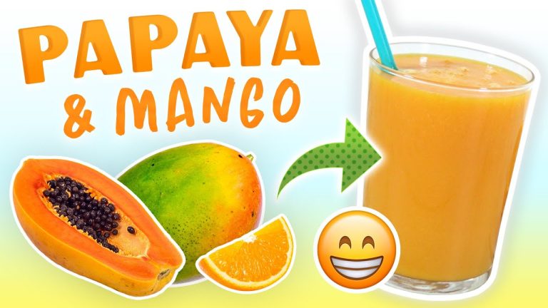 Papaya Mango Smoothie (Weight Loss Smoothie Recipe)