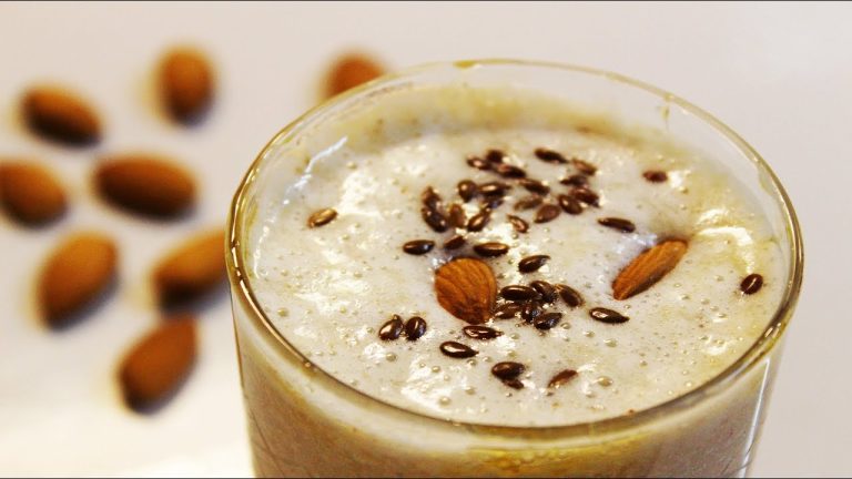 Banana Almond Smoothie | Healthy Immunity Booster, Fiber & Protein-Rich Shake – Chef Lall's Kitchen