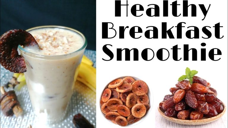 Healthy Breakfast Fig Smoothie | Figs Banana Shake | Dates Shake | Energy Drink #recipe #drink