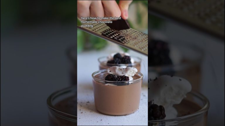 The BEST Homemade Chocolate Pudding #dessert #dessertrecipe #cooking