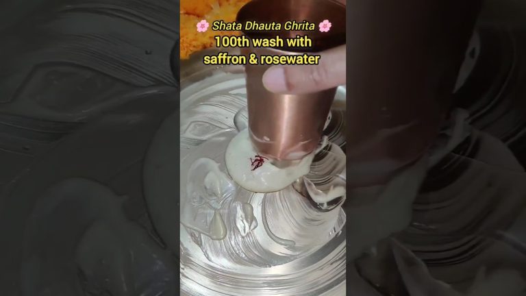trending ghee moisturizer recipe | shata Dhauta Ghrita | #shorts #shortsvideo #viral  #shaanscorner