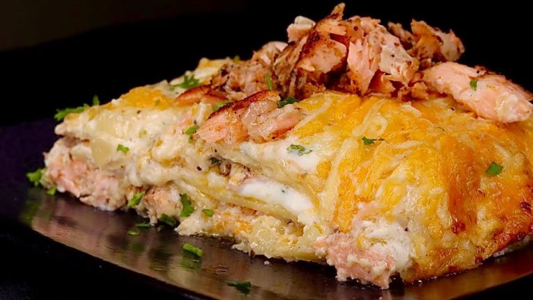 Easy Salmon Lasagna Recipe | How To Seafood Lasagna