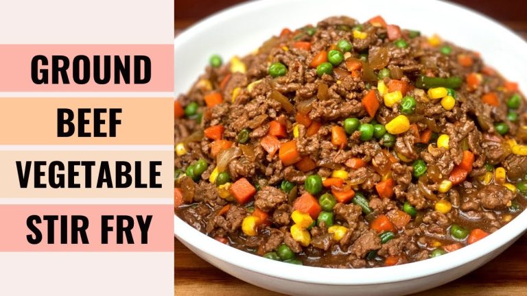Ground Beef With Mixed Vegetables Stir Fry Good For Dinner Party 👍| Aunty Mary Cooks 💕