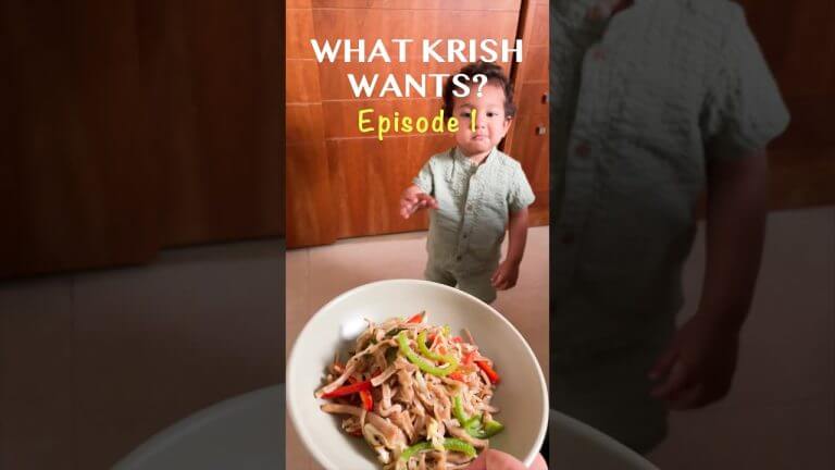 Episode 1 of What Krish Wants – wheat Noodles #yumcurry
