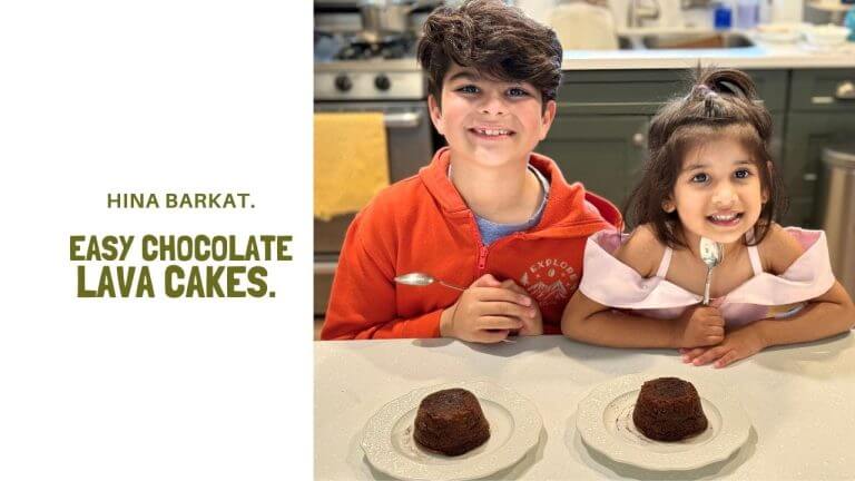 Easy Chocolate Lava Cakes | Ft. Lucas & Sarah | Molten Lava Cakes | Dessert Recipes | Hina Barkat.