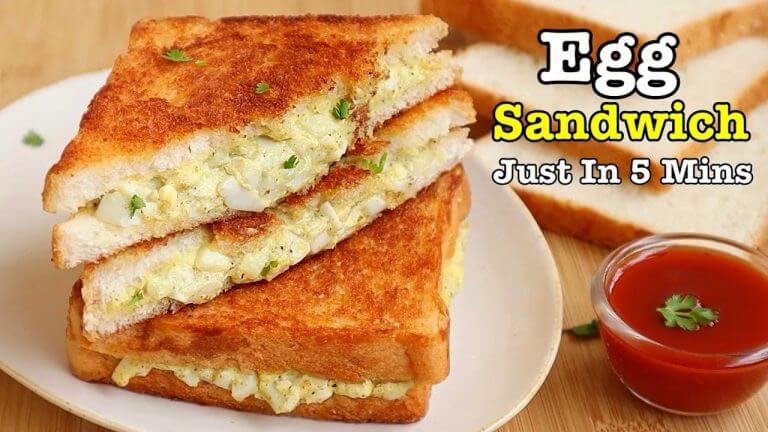 5 ని||ల్లో చేసుకుని తినే రుచికరమైన ఎగ్ శాండ్విచ్ 😋 | Egg Sandwich Recipe In Telugu | Egg Sandwich