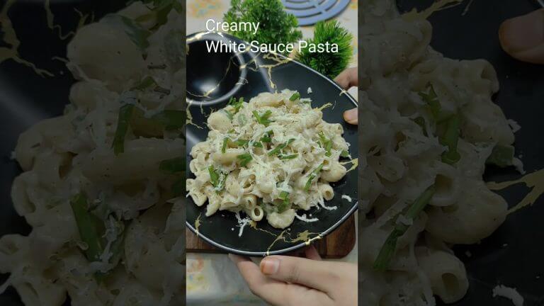 Suggu's🥰💕 Simple Creamy| White Sauce Pasta |🤤 |evening snack | #shorts #shortsfeed #youtubeshorts