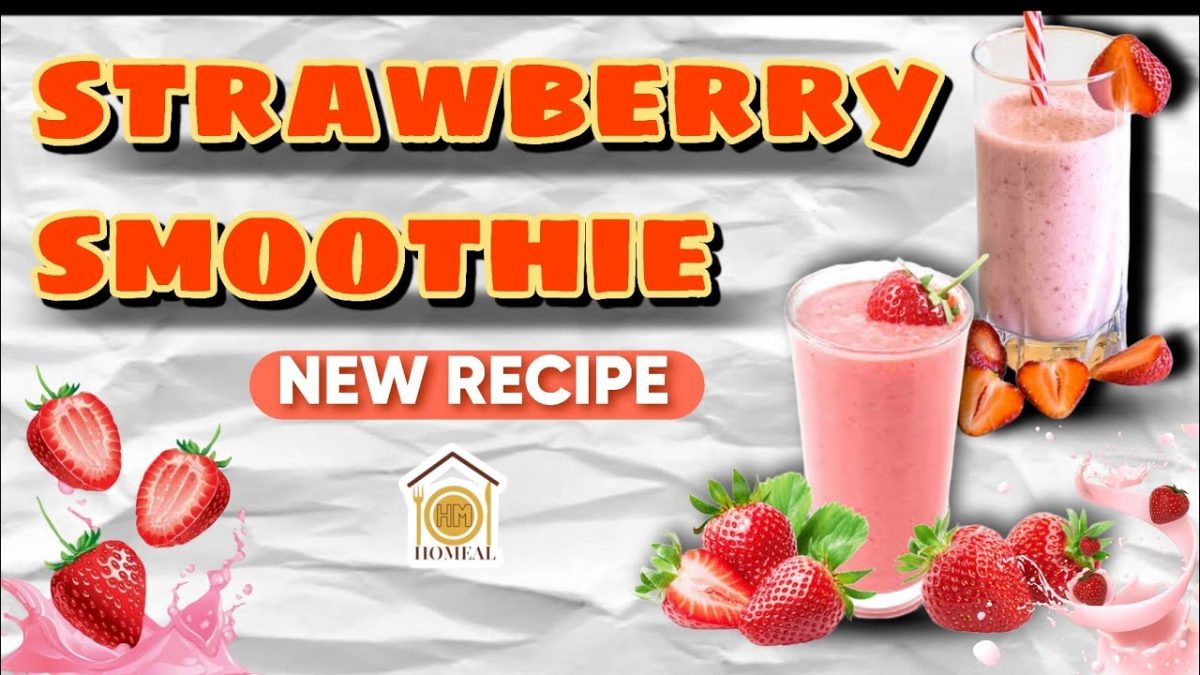 How to make Strawberry smoothie at home | Strawberry Smoothie Delicious Recipe
