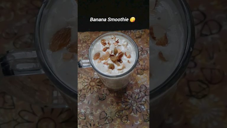Energy Booster Banana Smoothie Recipe 😋 ||Helps in weight loss too, Do give it a try!! #shorts