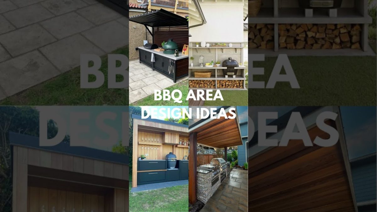 BBQ Area Design Ideas #shorts #bbqlovers #gardendesignideas #smallgarden #bushes #gardeningtips