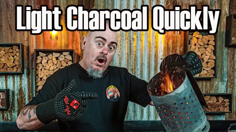 How to light charcoal quickly for a BBQ