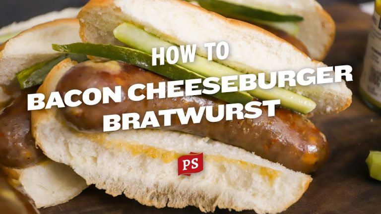 How to Make Bacon Cheeseburger Brats | All-Beef Bratwurst Recipe