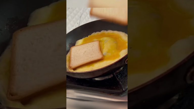 Bread Omelette 😍 Must try! Easy Bread Egg Recipe #shorts #youtubeshorts #shortsfeed #viral