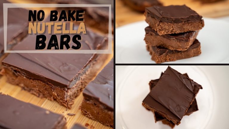 Nutella Bar Recipe | No Bake Dessert Recipe