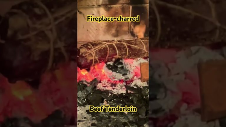 Fireplace – Beef Tenderloin #steak #food #cooking #bbq #filet #tenderloin #beef #fire #charcoal