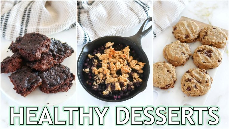 HEALTHY DESSERT RECIPES: low carb, nut free, vegan