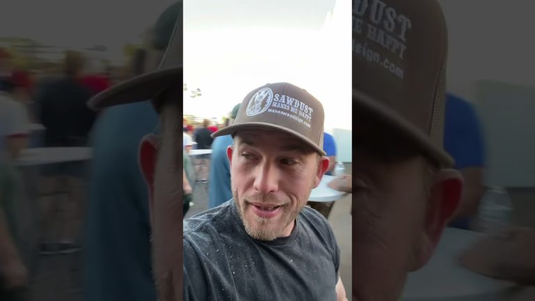 Free beer, free BBQ, and woodworking! Life is great! #woodcarving #woodworking #beer #freehand