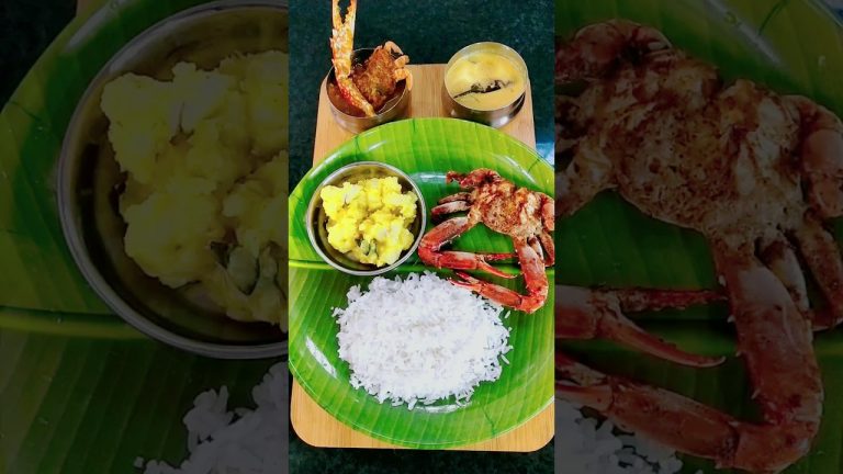 Adipoli Lunch🤤😋#lunchcombo#lunch#lunchbox#trending#shorts#food#homemade#cooking#yummy#seafood#crab