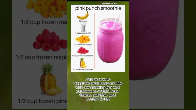 Healthy Pink Punch Smoothie | Healthy Pink Punch Bliss: Fruity Smoothie Recipe #Shorts