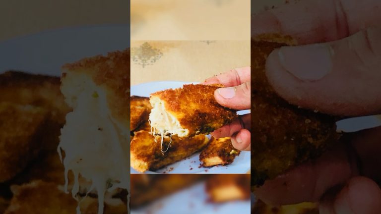 Bread cheese chicken fingers Ramzan special